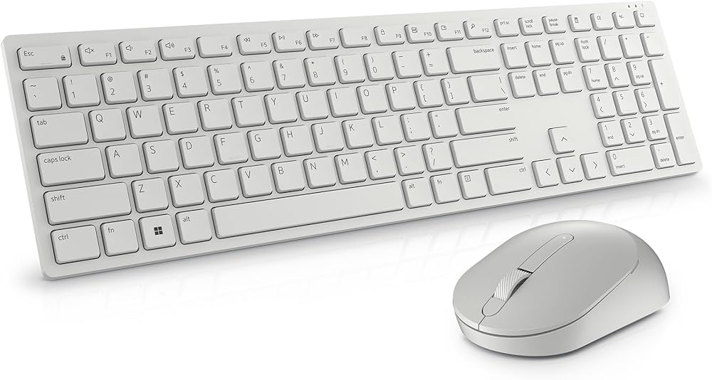 DELL - Teclado y mouse Dell Pro KM5221W  RF inalámbrico Español Blanco