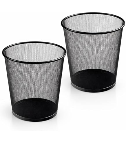 NEXTEP SOLUCIONES - Bundle Cesto de Malla Nextep Redondo 16L Negro Cont. 2Piezas
