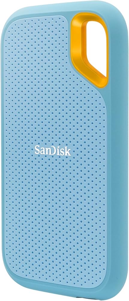 SANDISK - Disco Duro de Estado Solido (SSD) Externo SanDisk Extreme Portable 2TB USB C 3.2 Azul Verde