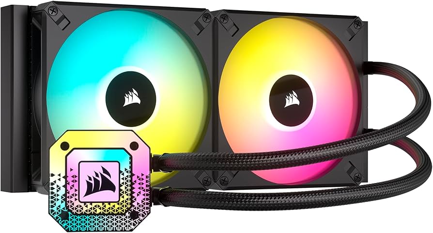 CORSAIR - Enfriamiento Líquido Corsair para CPU iCUE H115i Elite Capellix XT 280mm RGB Compatible S 1200 1700 AM4 AM5 Color Negro