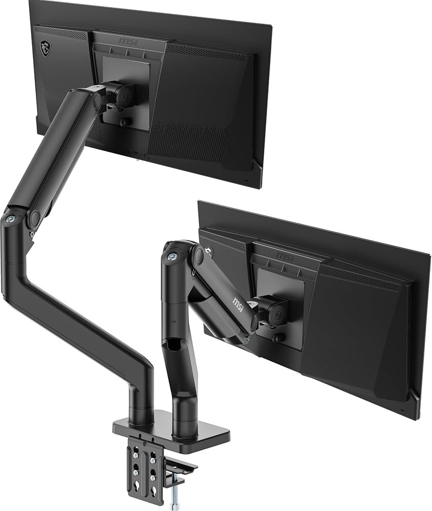 MSI - Soporte para Monitor MSI (MAG MT201D) Doble Monitor sobre Mesa Vesa 17 A 45 20KG Negro