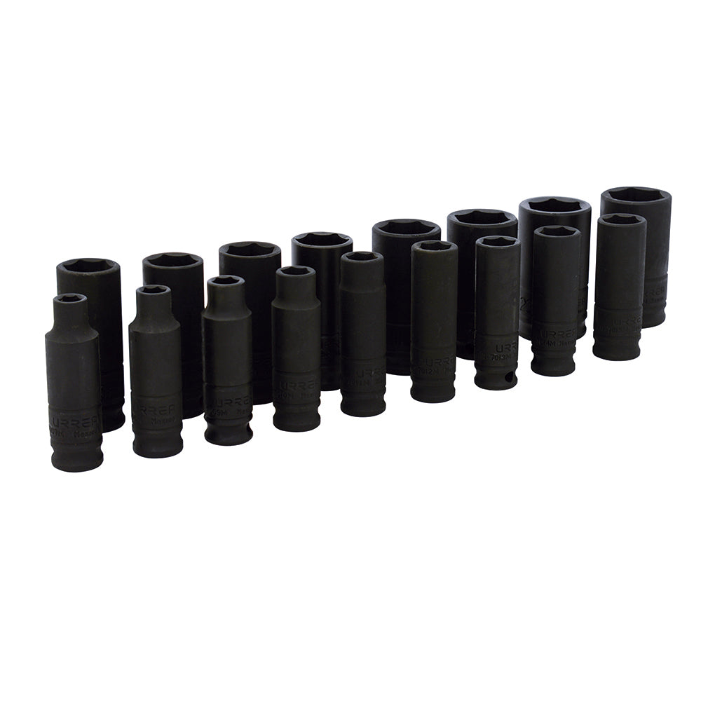 Jgo dados imp lgo 3/8 in mm 17pz