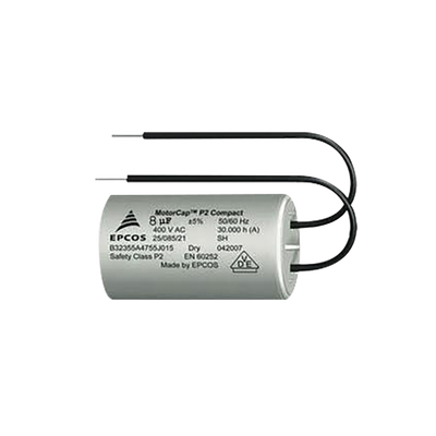 FAAC - CAPACITOR DE ARRANQUE DE 8uF, 400V CON CABLES PARA BARRERA SERIE 615