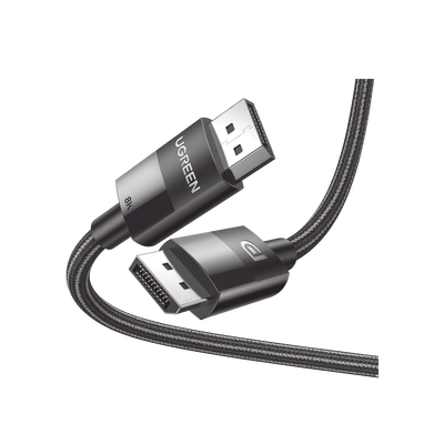 UGREEN - Cable DisplayPort 1.4 | Longitud 2 Metros (6.56 Pies) | Versión DP1.4 | 8K 7680x4320 a 60 Hz | Soporta 3D | HDR | Blindaje Interno Múltiple | Nylon Trenzado | Soporta 32.4Gbps