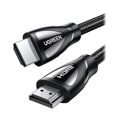UGREEN - Cable HDMI 2.1 de Nylon Trenzado / 3 Metros / 8K@60Hz/4K@120Hz / eARC (Canal de Retorno de Audio / HDR10+ / VVR / HEC (Canal Ethernet HDMI) / ALLM / 3D / Dolby Atmos / Dolby Visión / 48 Gbps / Mayor Duración.