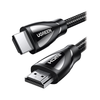 UGREEN - Cable HDMI 2.1 de Nylon Trenzado / 5 Metros (16.40 Pies) / 8K@60Hz/4K@120Hz / eARC (Canal de Retorno de Audio) / HDR10+ / VVR / HEC (Canal Ethernet HDMI) / ALLM / 3D / Dolby Atmos / Dolby Vision / 48 Gbps / Mayor Duración