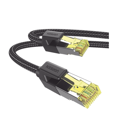 UGREEN - Cable Ethernet Cat7 CLASS F/FTP Redondo con Malla de Nylon 3 Metros (9.84 Pies)
