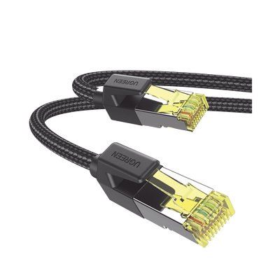 UGREEN - Cable Ethernet Cat7 CLASS F/FTP Redondo con Malla de Nylon 5 Metros (16.40 Pies)