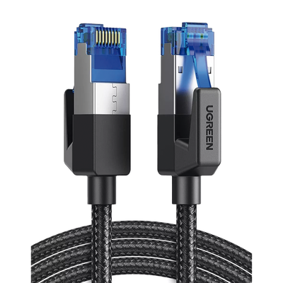 UGREEN - Cable Ethernet Cat8 / 40 Gbps / 2000 MHz / F/FTP / 1 m (3.28 ft) / Nylon trenzado