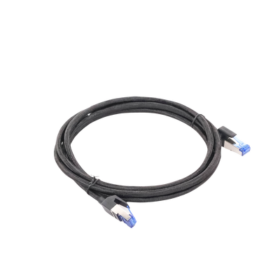 UGREEN - Cable Ethernet Cat8 CLASS F/FTP Redondo con Malla de Nylon 2 Metros (6.56 Pies)