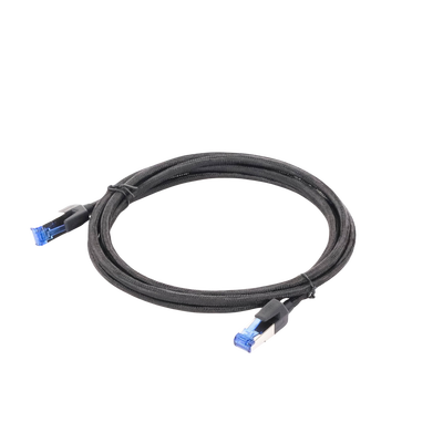 UGREEN - Cable Ethernet Cat8 CLASS F/FTP Redondo con Malla de Nylon 2 Metros (6.56 Pies)