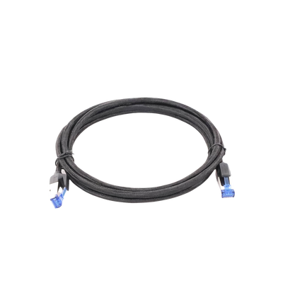UGREEN - Cable Ethernet Cat8 CLASS F/FTP Redondo con Malla de Nylon 2 Metros (6.56 Pies)