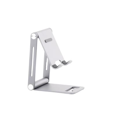 UGREEN - Soporte para Teléfono Celular de Aluminio | Angulo Ajustable | Amplia Compatibilidad con dispositivos de 4.7'' a 7.9'' | Antideslizante | Antiarañazos | Plegable | Color Gris.