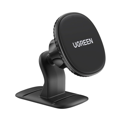 UGREEN - Soporte de Celular Magnético para Auto | 4 Imanes N45 | Adhesivo 3M | Amplia Compatibilidad 4.7 a 7.2” | Rotación de 360° | Tamaño Compacto | 2 láminas magnéticas incluidas | Color Negro.