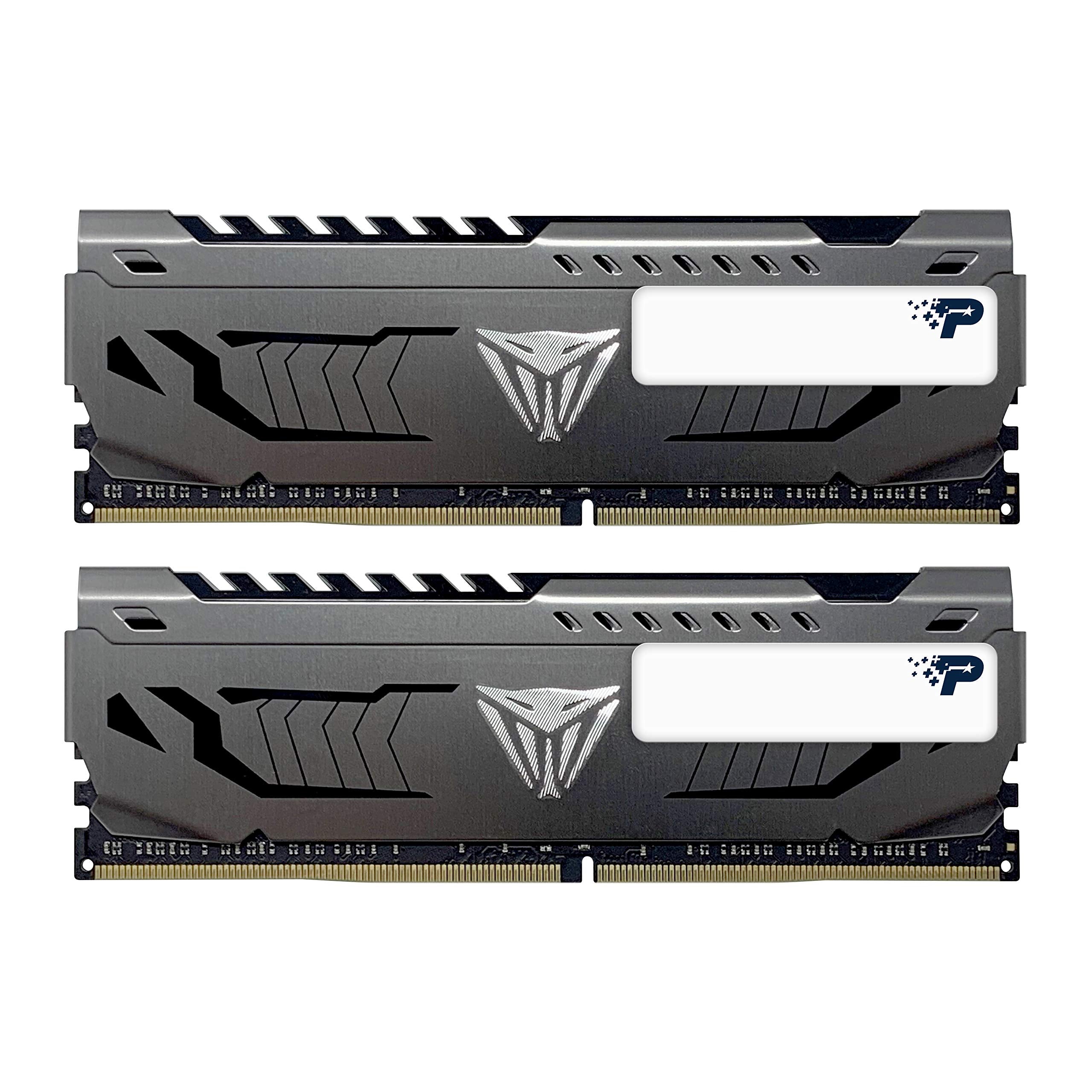 PATRIOT - Memoria RAM UDIMM Patriot Viper Steel DDR4 3200MHz 8GB CL16 XMP Gris