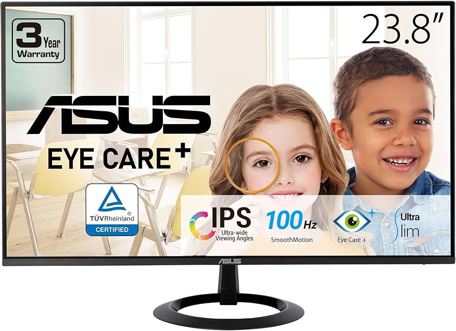 ASUS - Monitor Asus 23.8" VZ24EHF Led Full HD 100Hz HDMI Negro