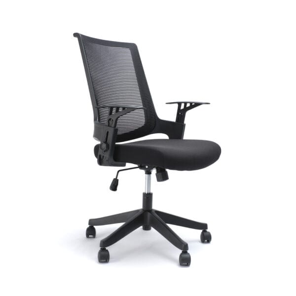 Silla Operativa H2 Mesh y Tela Negra