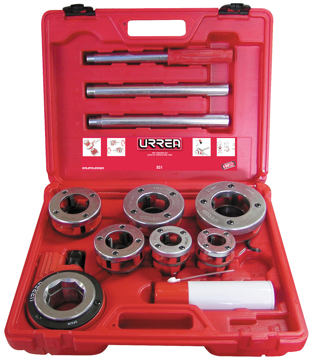 Jgo tarraj p/tubo 1/2 in-2 in 9pz