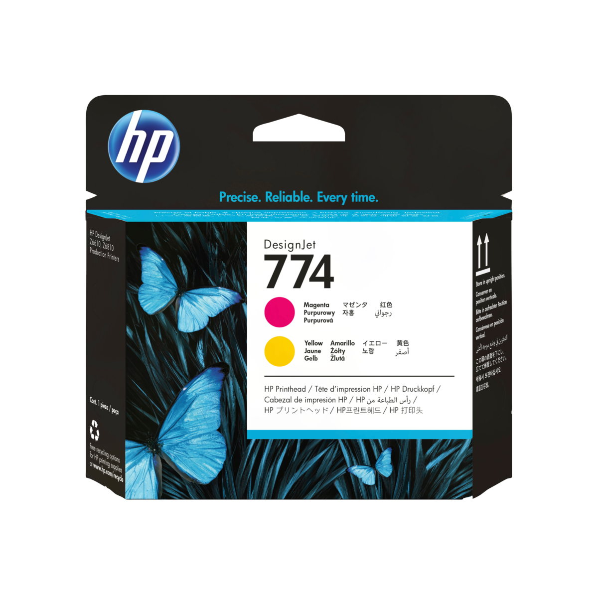 HEWLETT PACKARD - Cabezal HP LF 774 Magenta - Amarillo