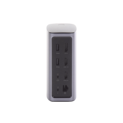 UGREEN - HUB USB-C (Docking Revodok Pro) 12 en 1 | 2 USB-A 3.0 | 1 USB-C PD Carga 100W | 1 USB-A 3.1 | 1 USB-C 3.1 | HDMI 4K | HDMI 8K Ultra HD | Display Port 4K | RJ45 (Gigabit) | Lector Tarjeta SD + Micro SD (TF) | Jack Audio 3.5mm.