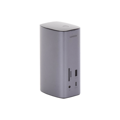 UGREEN - HUB USB-C (Docking Revodok Pro) 12 en 1 | 2 USB-A 3.0 | 1 USB-C PD Carga 100W | 1 USB-A 3.1 | 1 USB-C 3.1 | HDMI 4K | HDMI 8K Ultra HD | Display Port 4K | RJ45 (Gigabit) | Lector Tarjeta SD + Micro SD (TF) | Jack Audio 3.5mm.