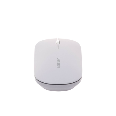 UGREEN - Mouse inalámbrico 2.4 GHz | Ultra Delgado y Silencioso | DPI 1000/1600/2000/4000 (Ajustable) | Alcance 10m | Scroll de Aluminio | Adaptable a diferentes superficies | Diseño suave al tacto | Contiene Receptor USB | Color Gris.