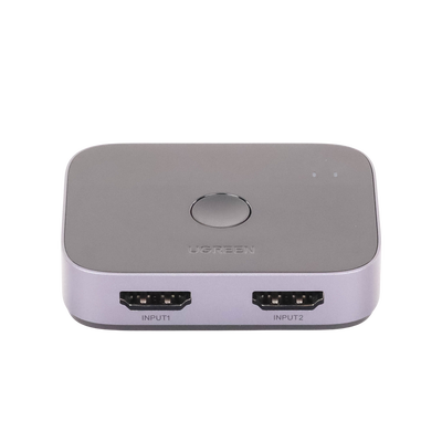 UGREEN - Conmutador HDMI 2.1 8K @60Hz | HDMI Splitter 2 Entradas a 1 Salida | Soporta 4K @120Hz 1080P @240Hz 3D | HDR Dolby | Alta Velocidad 48Gbps | Formatos de Audio LPCM/DTS/DSD, 2,0/2,1/5,1/7,1 canales.