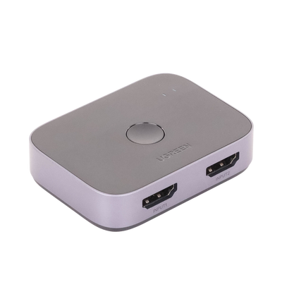 UGREEN - Conmutador HDMI 2.1 8K @60Hz | HDMI Splitter 2 Entradas a 1 Salida | Soporta 4K @120Hz 1080P @240Hz 3D | HDR Dolby | Alta Velocidad 48Gbps | Formatos de Audio LPCM/DTS/DSD, 2,0/2,1/5,1/7,1 canales.
