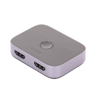 UGREEN - Conmutador HDMI 2.1 8K @60Hz | HDMI Splitter 2 Entradas a 1 Salida | Soporta 4K @120Hz 1080P @240Hz 3D | HDR Dolby | Alta Velocidad 48Gbps | Formatos de Audio LPCM/DTS/DSD, 2,0/2,1/5,1/7,1 canales.