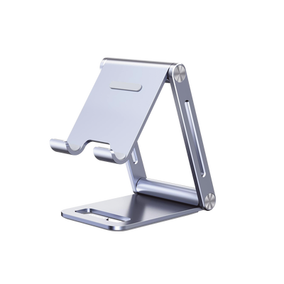 UGREEN - Soporte para Teléfono Celular de Aluminio / Angulo Ajustable / Amplia Compatibilidad con dispositivos de 4.7'' a 7.9'' / Antideslizante / Antiarañazos / Plegable / Color Azul