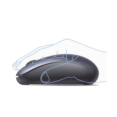 UGREEN - Mouse Inalámbrico 2.4G 800/1200/1600/2400 DPI | Función de 3 botones | Alcance 10m | Silencioso |  Ergonómico | Anti-caída y Anti-interferencias | Batería Alcalina AA incluida  | Midnight Blue.
