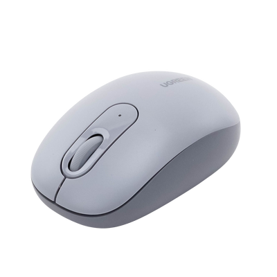 UGREEN - Mouse Inalámbrico 2.4G 800/1200/1600/2400 DPI | Función de 3 botones | Alcance 10m | Silencioso |  Ergonómico | Anti-caída y Anti-interferencias | Batería Alcalina AA incluida  | Color Grey.