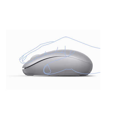 UGREEN - Mouse Inalámbrico 2.4G 800/1200/1600/2400 DPI | Función de 3 botones | Alcance 10m | Silencioso |  Ergonómico | Anti-caída y Anti-interferencias | Batería Alcalina AA incluida  | Color Grey.