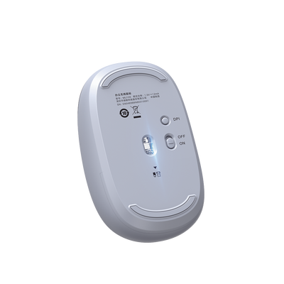 UGREEN - Mouse Inalámbrico 2.4G 800/1200/1600/2400 DPI | Función de 3 botones | Alcance 10m | Silencioso |  Ergonómico | Anti-caída y Anti-interferencias | Batería Alcalina AA incluida  | Color Dusty Blue.