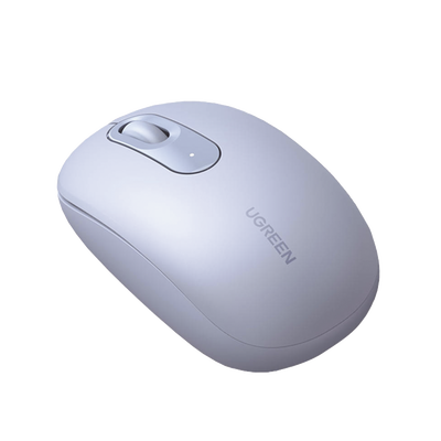 UGREEN - Mouse Inalámbrico 2.4G 800/1200/1600/2400 DPI | Función de 3 botones | Alcance 10m | Silencioso |  Ergonómico | Anti-caída y Anti-interferencias | Batería Alcalina AA incluida  | Color Dusty Blue.