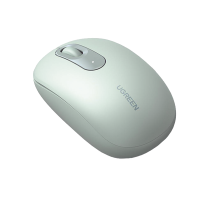 UGREEN - Mouse Inalámbrico 2.4G 800/1200/1600/2400 DPI | Función de 3 botones | Alcance 10m | Silencioso |  Ergonómico | Anti-caída y Anti-interferencias | Batería Alcalina AA incluida  | Color Green.
