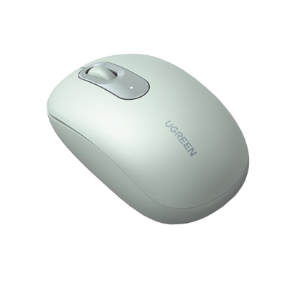 UGREEN - Mouse Inalámbrico 2.4G 800/1200/1600/2400 DPI | Función de 3 botones | Alcance 10m | Silencioso |  Ergonómico | Anti-caída y Anti-interferencias | Batería Alcalina AA incluida  | Color Green.
