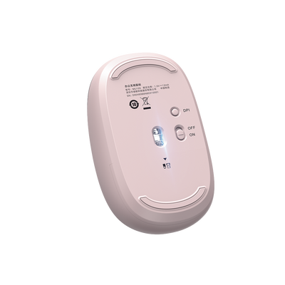UGREEN - Mouse Inalámbrico 2.4G 800/1200/1600/2400 DPI | Función de 3 botones | Alcance 10m | Silencioso |  Ergonómico | Anti-caída y Anti-interferencias | Batería Alcalina AA incluida  | Color Dusty Pink.