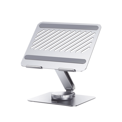 UGREEN - Soporte Giratorio de Aluminio para Laptop | Giratorio 360° | Función de Bloqueo | Soporta Laptops de 10 a 17.3''| Capacidad de Carga 5Kg | Excelente Estabilidad | Diseño Ergonómico | Altura y Angulo Ajustable | Plegable y Port&amp