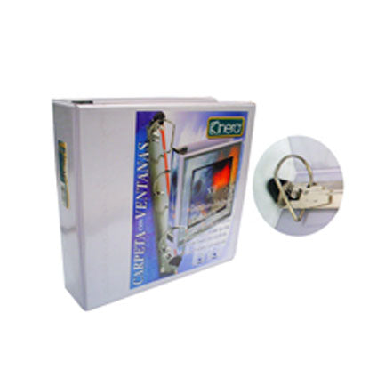 AZOR - CARPETA KINERA VINIL ARO "D" 2" BLANCA C/12
