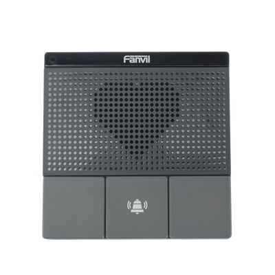 FANVIL - Mini Intercomunicador Wi-Fi para hotelería, hospitales, con diseño elegante, PoE, 3 botones, 1 relevador integrado de salida y entrada.