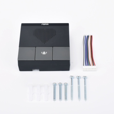 FANVIL - Mini Intercomunicador Wi-Fi para hotelería, hospitales, con diseño elegante, PoE, 3 botones, 1 relevador integrado de salida y entrada.