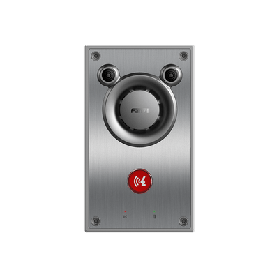 FANVIL - Intercomunicador IP, Altavoz 10W, 2 relevadores con botón para llamada, anti-vandálico, IP66 e IK10, PoE