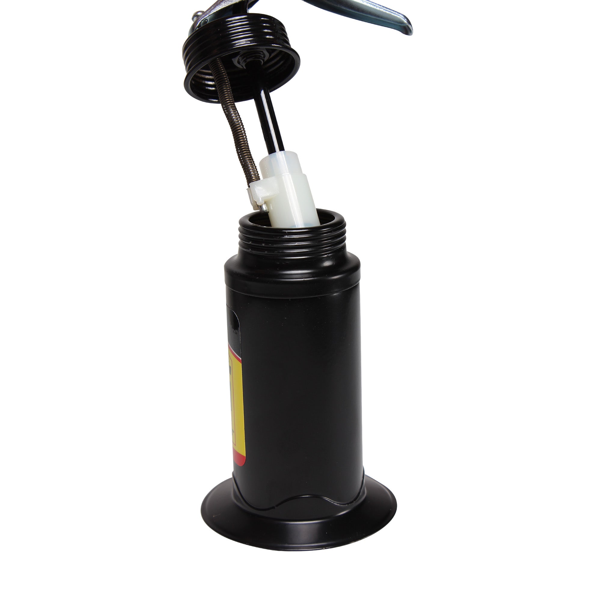 Aceitera de presión, bote de acero, tubo rígido (160 ml)