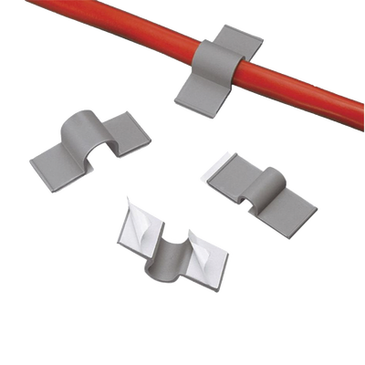PANDUIT - Clip adhesivo 12,7 mm, gris claro