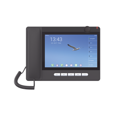 FANVIL - Teléfono IP  Android 9.0 Empresarial para 20 líneas SIP, pantalla táctil, Wi-Fi y Bluetooth, PoE, hasta 112 botones DSS, puertos Gigabit, soporta recepción de video.