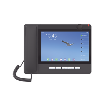 FANVIL - Teléfono IP  Android 9.0 Empresarial para 20 líneas SIP, pantalla táctil, Wi-Fi y Bluetooth, PoE, hasta 112 botones DSS, puertos Gigabit, soporta recepción de video.