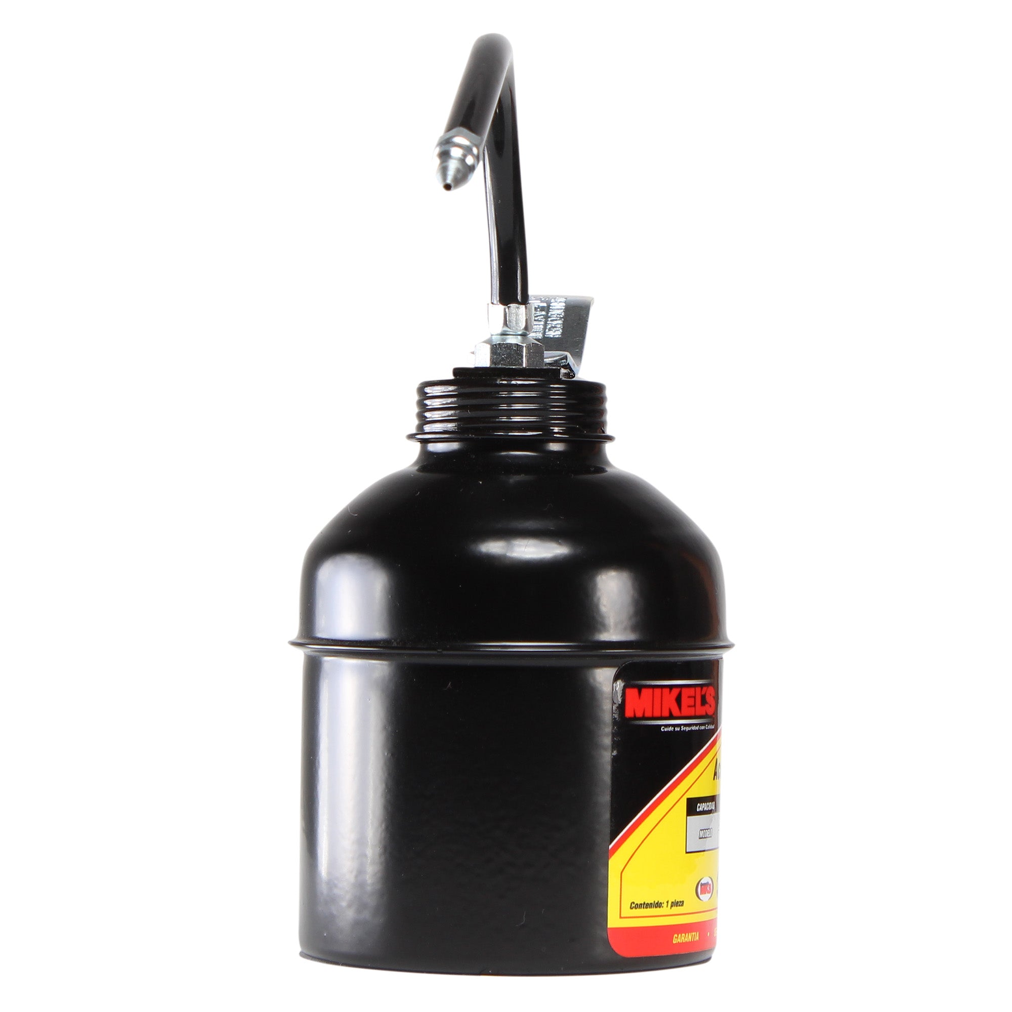 Aceitera de presión, bote de acero, tubo flexible (500 ml)
