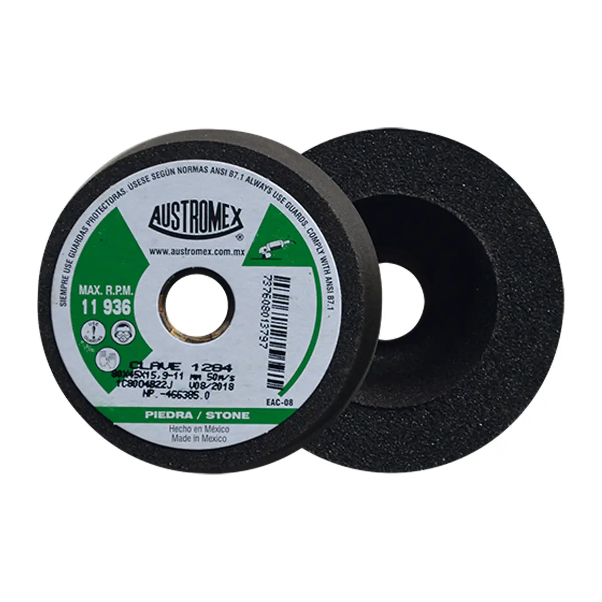Copa Abrasiva 3-5/32"X1-3/4"X5/8-11 Grano 80 (Uso En Pied-Conc-Ladr-Marm-Gran) Chip-Cut