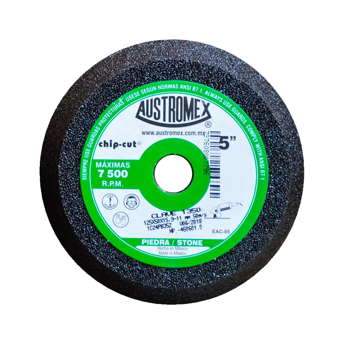 Copa Abrasiva 5"X2"X5/8-11 Grano 24 (Uso En Pied-Conc-Ladr-Marm-Gran) Chip-Cut